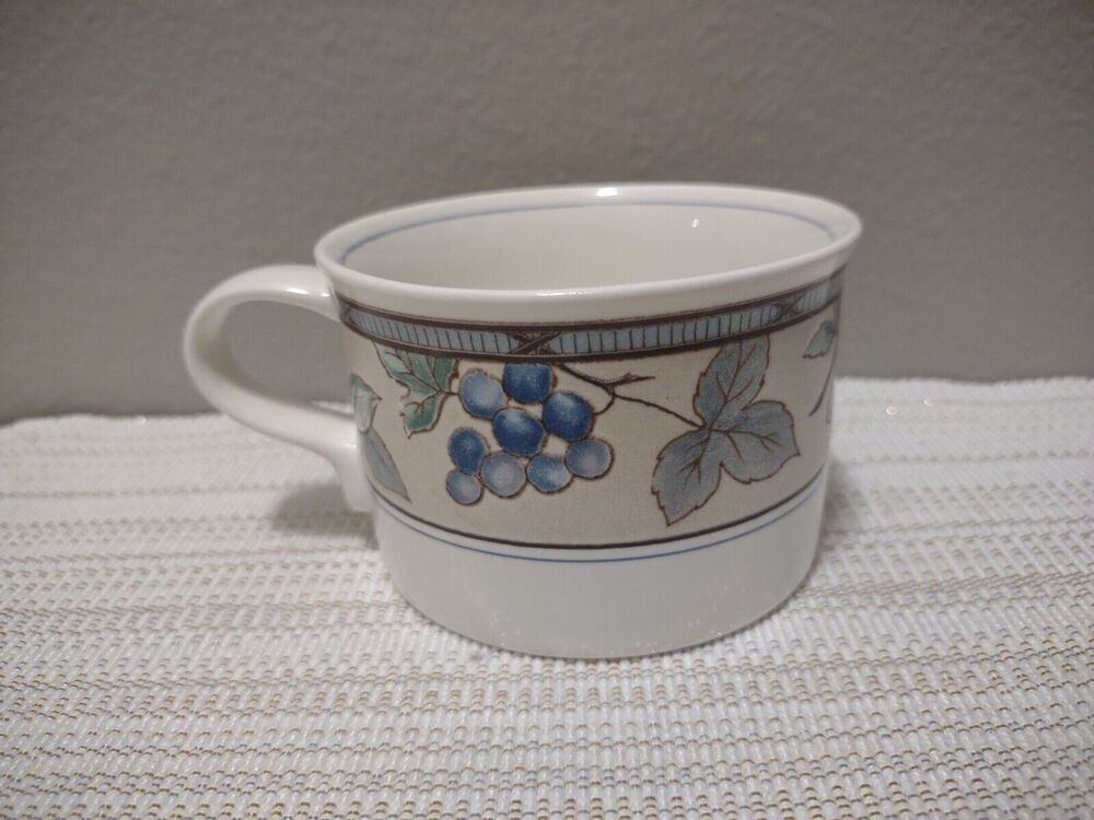 Mikasa Intaglio Garden Harvest CAC29 Flat Stoneware Tea Coffee Cup Only